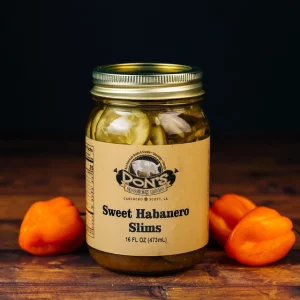 Sweet Habanero Slim Pickles