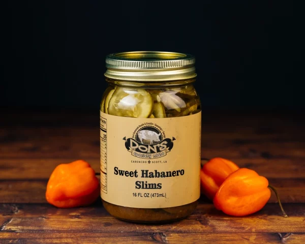 Sweet Habanero Slim Pickles