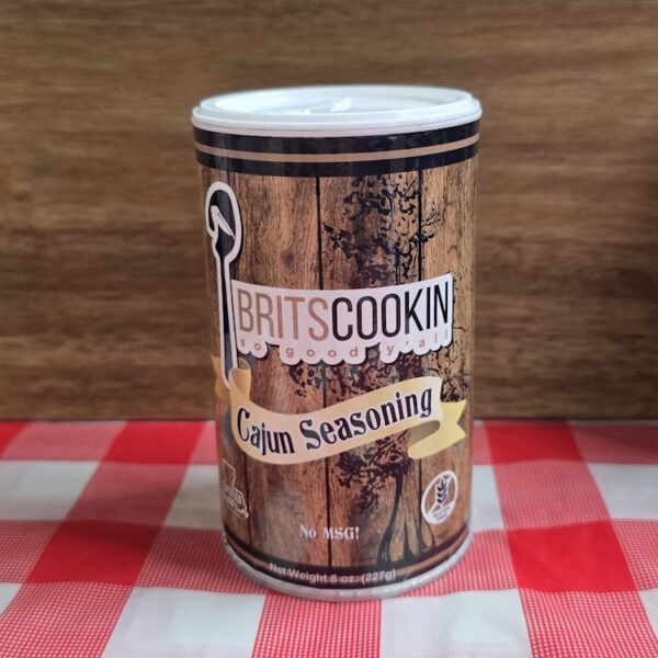 Brits Cookin' Cajun Seasoning NO MSG 8oz