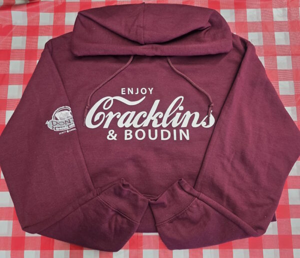 Maroon Enjoy Boudin & Cracklins Hoodie