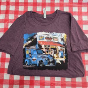 Short Sleeve Old Country Store Purple