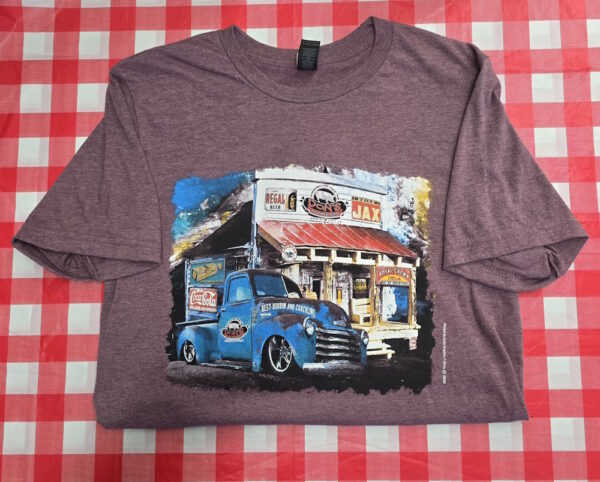 Short Sleeve Old Country Store Purple