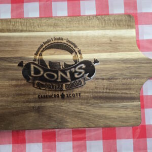 Don's Logo Wooden Board