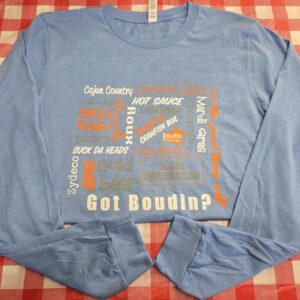 Long Sleeve Cajun Country Words